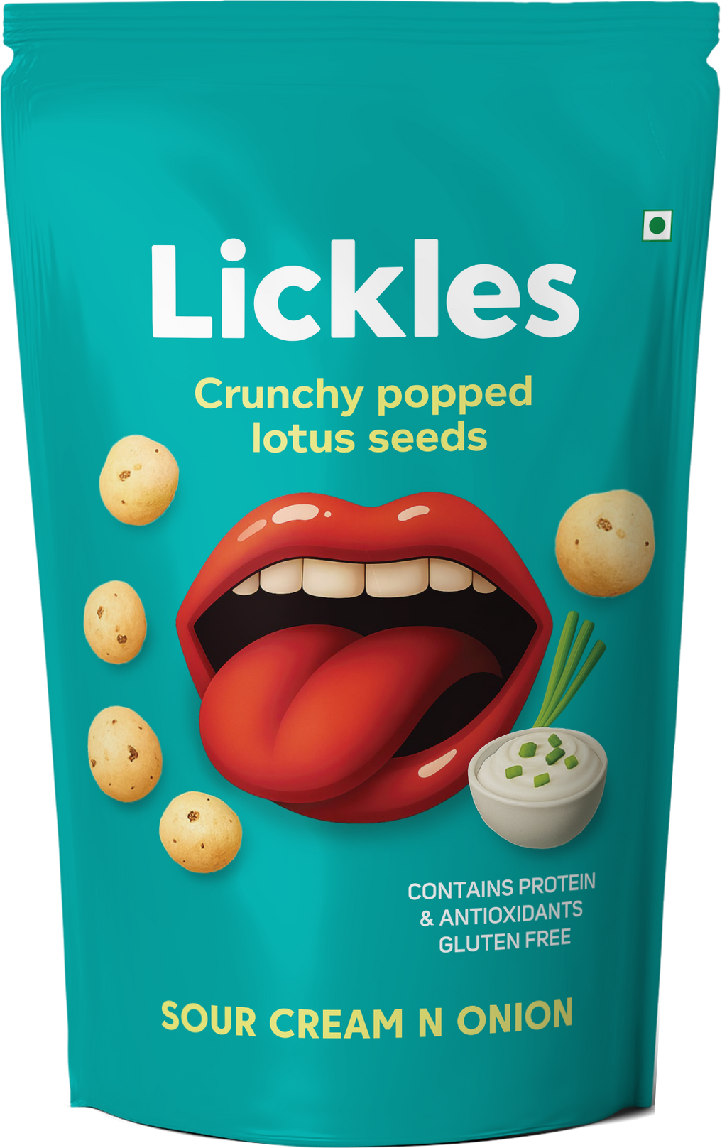 LICKLES Sour Cream & Onion Popped Lotus Seeds