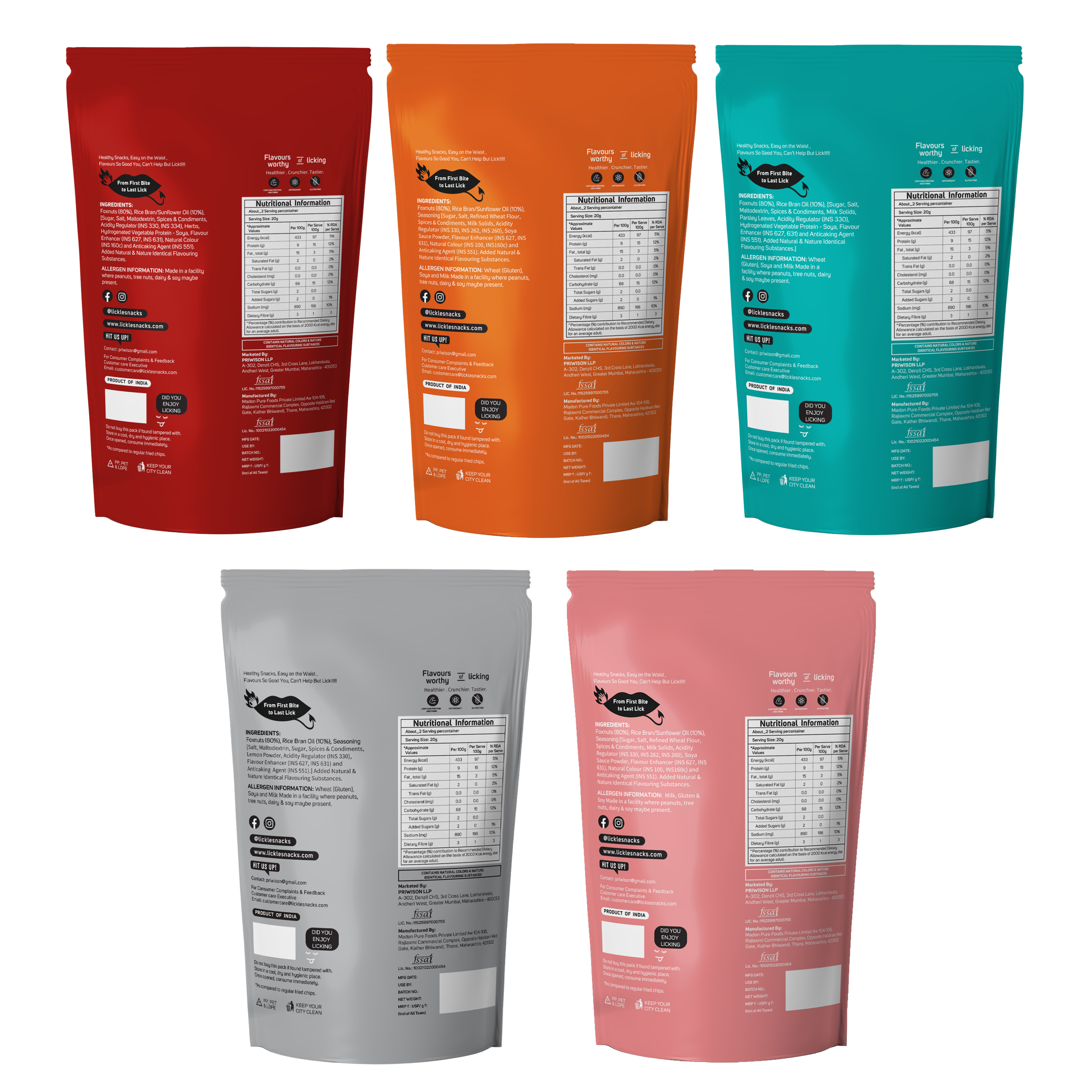 LICKLES "Evergreen Flavours" MAKHANA COMBO