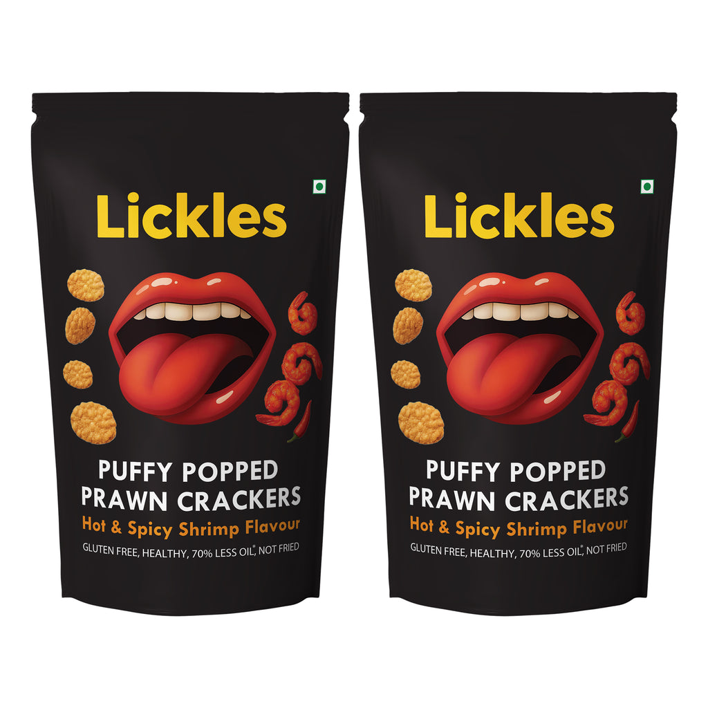 LICKLES Hot n Spicy Shrimp Popped Chips