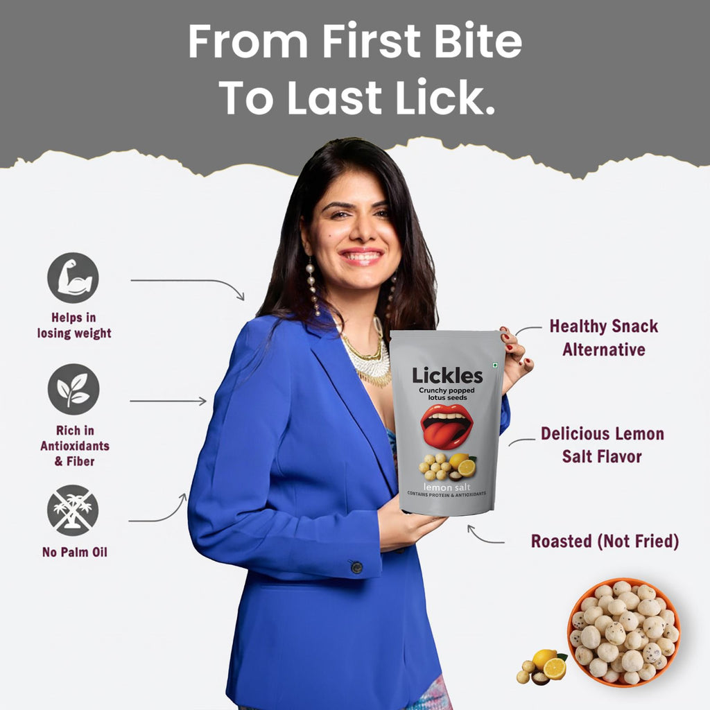 LICKLES Lemon Salt Popped Lotus Seeds