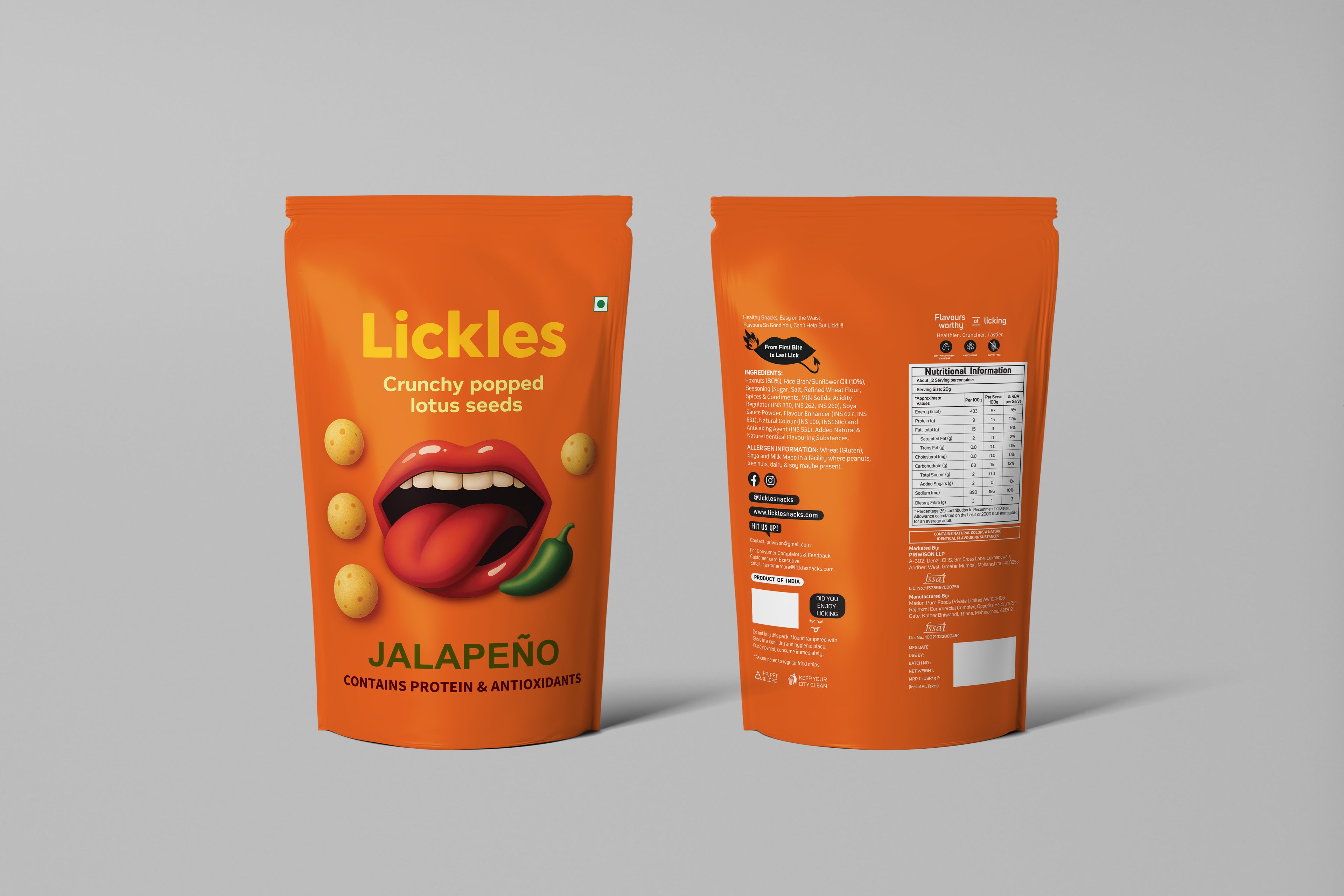 LICKLES Jalapeno Popped Lotus Seeds