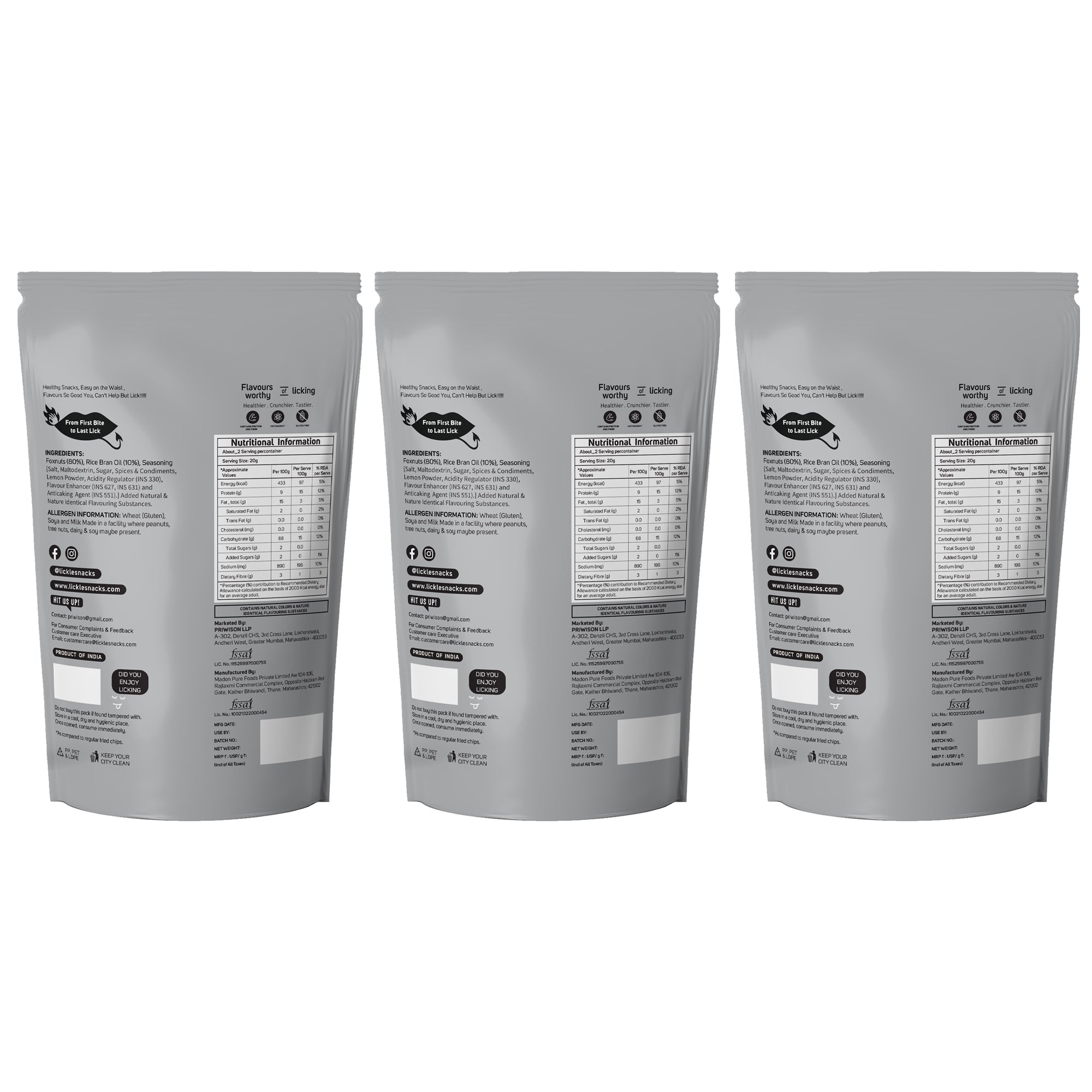 LICKLES Lemon Salt Popped Lotus Seeds