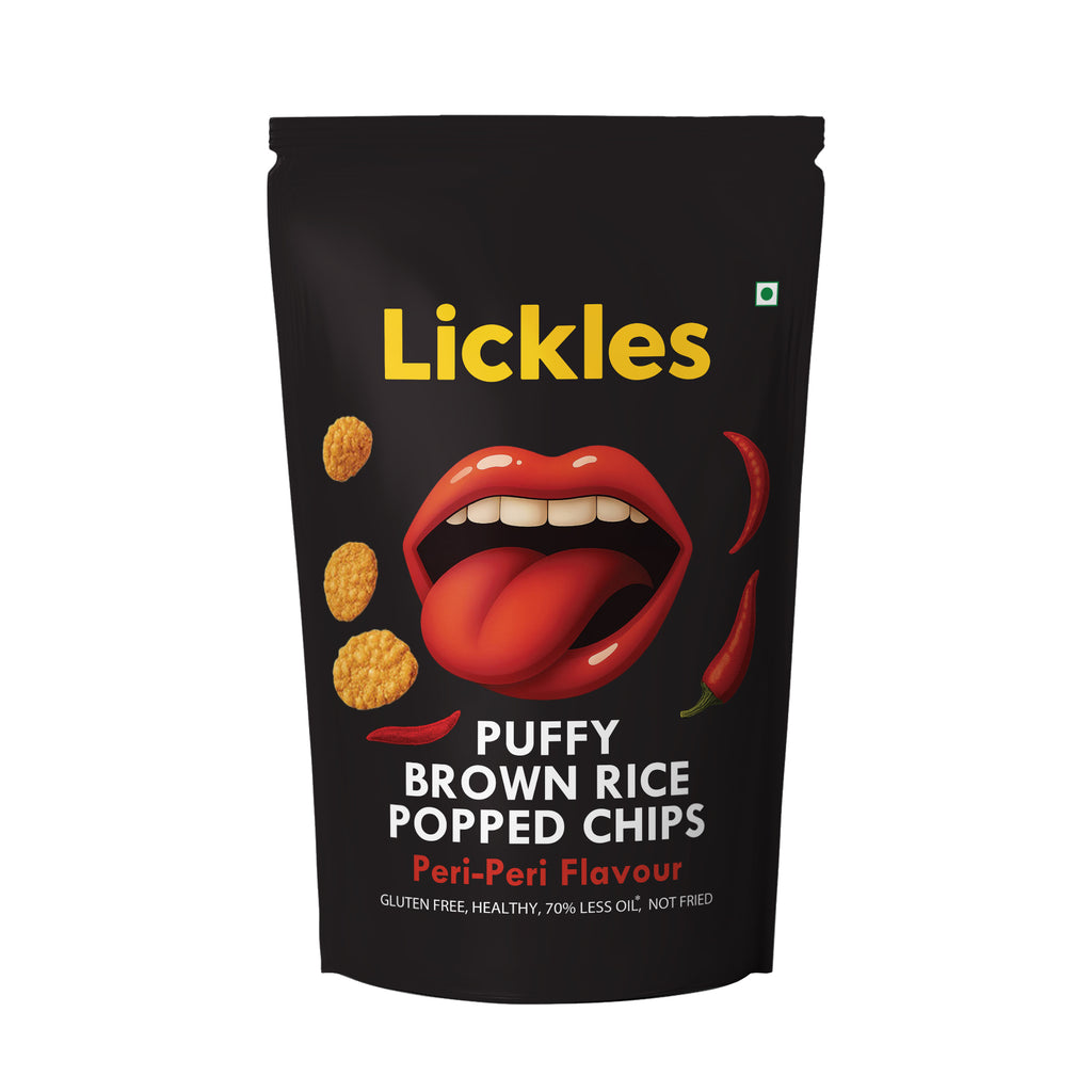 LICKLES Puffy Brown Rice Popped Chips (Peri Peri)