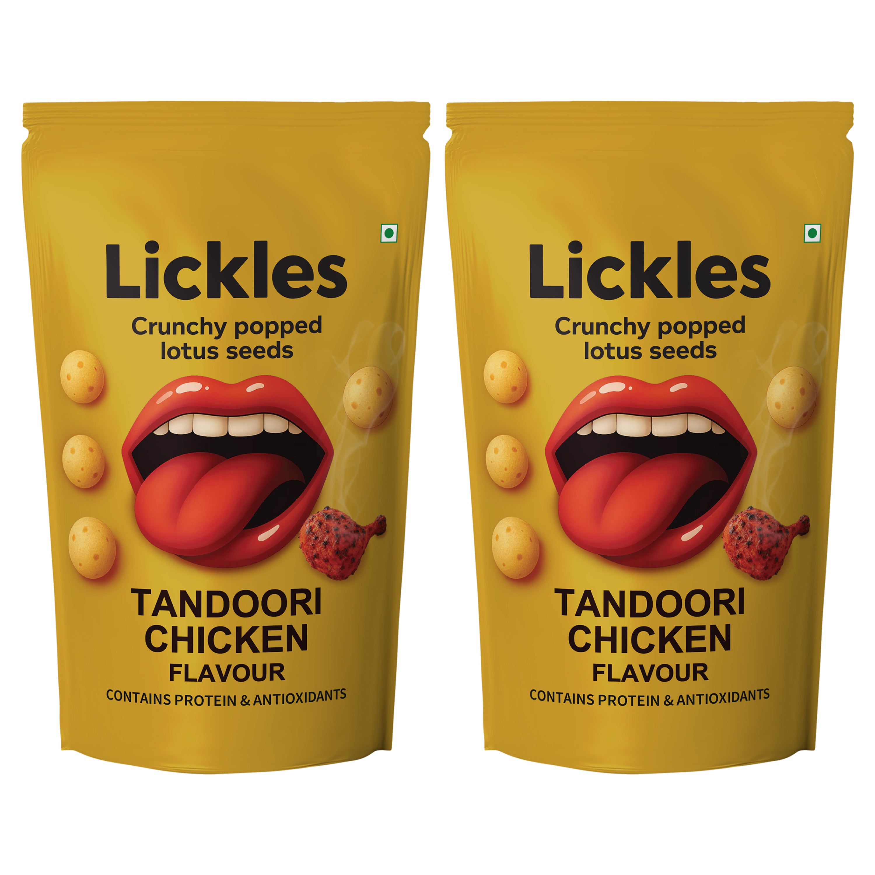 LICKLES Roasted Makhana with Chicken Tandoori Flavor