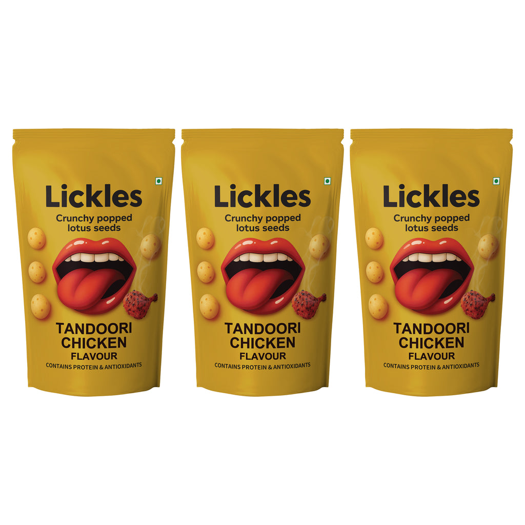 LICKLES Roasted Makhana with Chicken Tandoori Flavor