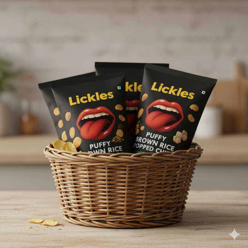 LICKLES "Gourmet Flavours Brown" RICE CHIP COMBO