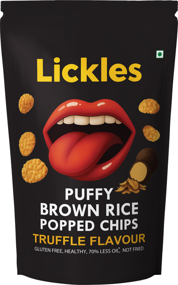 LICKLES Puffy Brown Rice Popped Chips (Truffle)